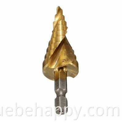 Hex Shank Spiral Flute Step Drill Bit